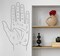 Palmistry Hand Decal, Chiromancy Palm Sticker, Zodiac Decal, Yoga Studio Decor, Hamsa Hand n034 product 3